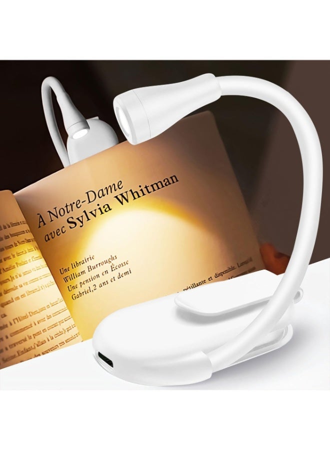 OULIYO Reading Light with Clip, 12 LED Lamp, 3 Color Temperatures, Lightweight Reading Lights for Books in Bed, Up to 60 Hours Eye-Friendly Lighting - Image 2