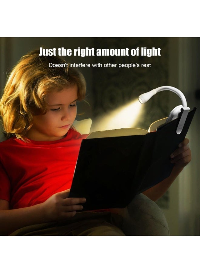 OULIYO Reading Light with Clip, 12 LED Lamp, 3 Color Temperatures, Lightweight Reading Lights for Books in Bed, Up to 60 Hours Eye-Friendly Lighting - Image 3