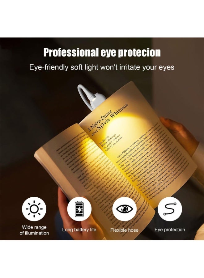 OULIYO Reading Light with Clip, 12 LED Lamp, 3 Color Temperatures, Lightweight Reading Lights for Books in Bed, Up to 60 Hours Eye-Friendly Lighting - Image 4