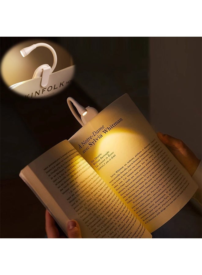 OULIYO Reading Light with Clip, 12 LED Lamp, 3 Color Temperatures, Lightweight Reading Lights for Books in Bed, Up to 60 Hours Eye-Friendly Lighting - Image 1