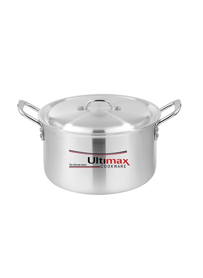 ULTIMAX Ultimax Glorious 1x5 – 5 Pcs Aluminium Cooking Pot Set, Metal Finish, Durable Construction with Lids & Stainless Steel Handles, Even Heat Distribution, Dishwasher Safe, Sleek Modern Design, Sizes 18-28 cm (2.7-9.4 Ltr)  - Image 2