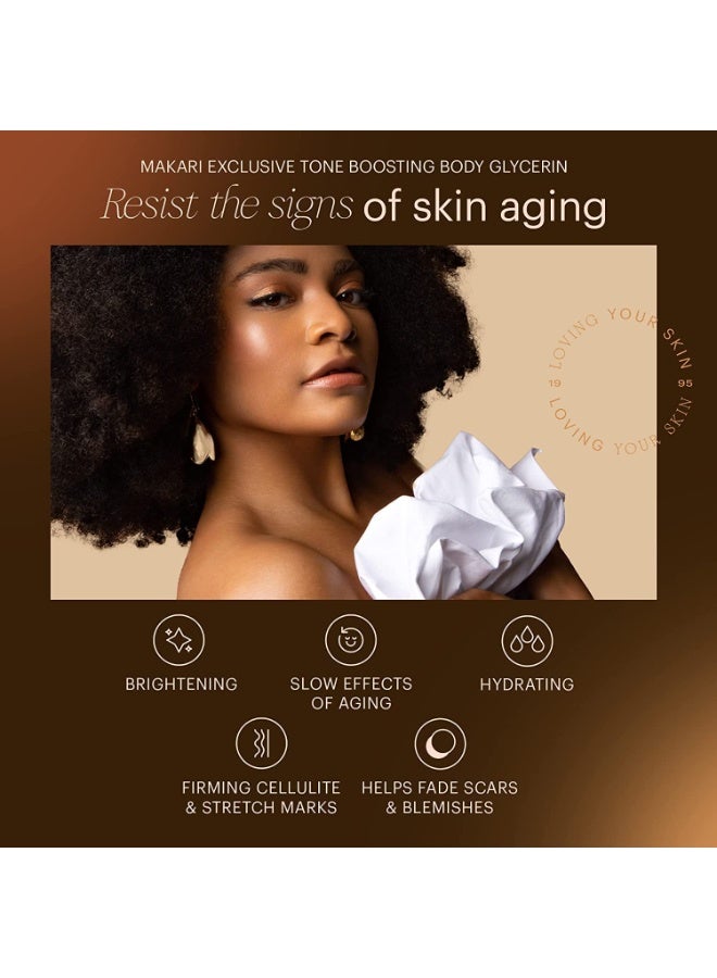 Makari Exclusive Active Intense Tone Boosting Body Glycerin (16.8 oz) | Skin-Brightening Body Glycerin | Moisturizes and Softens | Supports The Look of Even Skin Tone | for Most Skin Types - Image 4