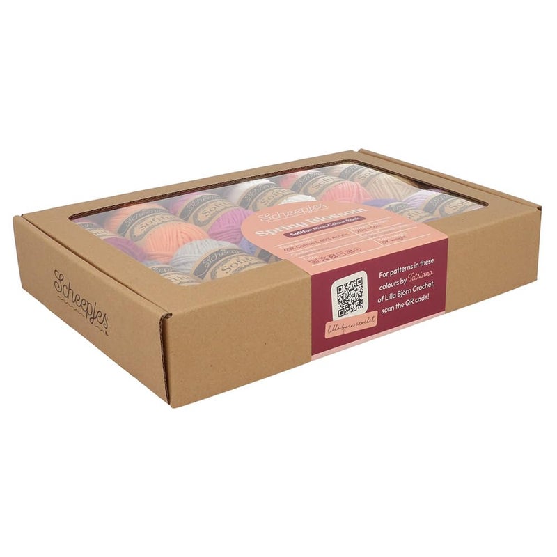 Scheepjes Softfun Color Pack, 12 x 20 g â€“ Spring Blossom â€“ Cotton/Acrylic Blend - Image 3