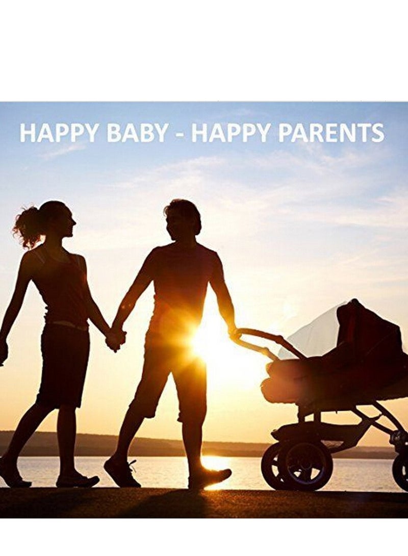 دايتويز غطاء شبكي للحماية من الحشرات لعربة الأطفال، مقاس كبير 59 بوصة لعربة الأطفال وحوامل الأطفال ومقاعد السيارة وأسرة الأطفال وأسرّة الأطفال وحظائر اللعب، غطاء شبكي كامل (أبيض) شبكة بوليستر - Image 4