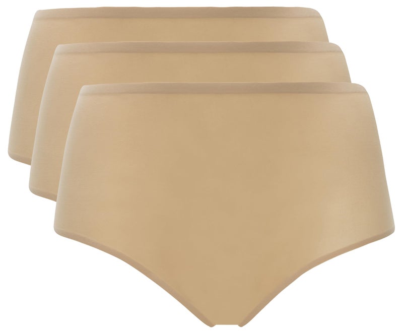 Chantelle Women's Soft Stretch One Size Seamless Brief, Ultra Nude, 3 Pack - Image 1