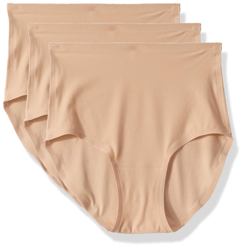 Chantelle Women's Soft Stretch One Size Seamless Brief, Ultra Nude, 3 Pack - Image 4