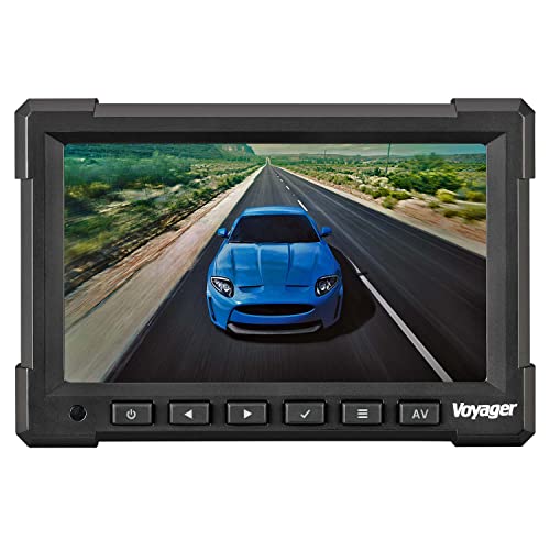 VOYAGER مراقب المركبات Voyager VOM718 7" LCD ملون للعرض الخلفي مع 3 مدخلات كاميرا، فيديو لما يصل إلى 3 كاميرات (الكاميرات تباع بشكل منفصل)، متوافق مع NTSC/PAL، متوافق مع 12V - 24V - Image 4