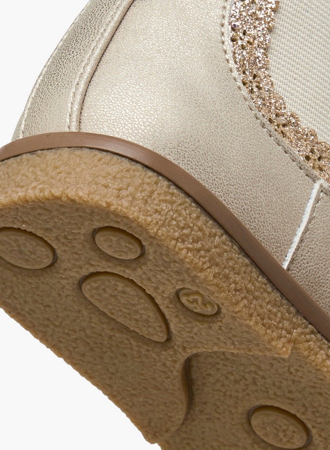 JUNIORS Cutout Detail Ankle Boots with Zip Closure - Image 5