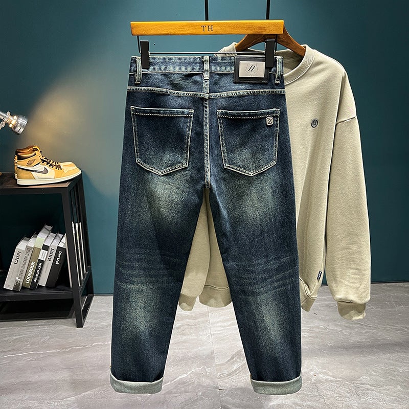 Unisex Classic Denim Jeans Loose Fit Daily Outdoor Wear - Image 3