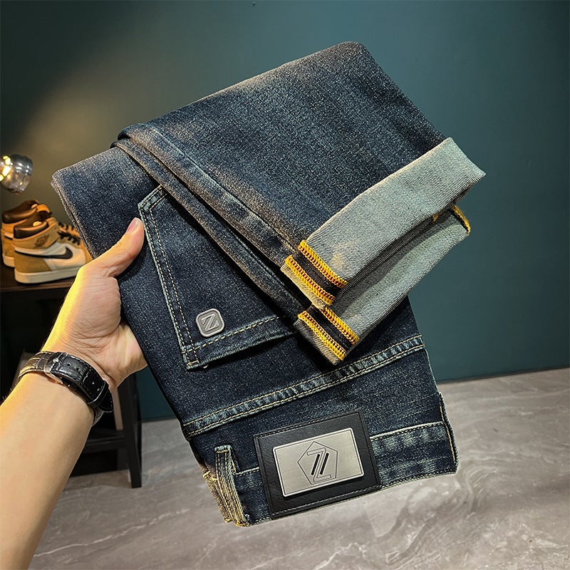 Unisex Classic Denim Jeans Loose Fit Daily Outdoor Wear - Image 2