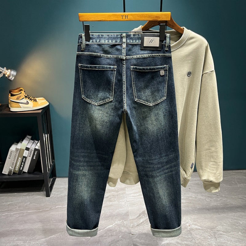 Unisex Classic Denim Jeans Loose Fit Daily Outdoor Wear - Image 1