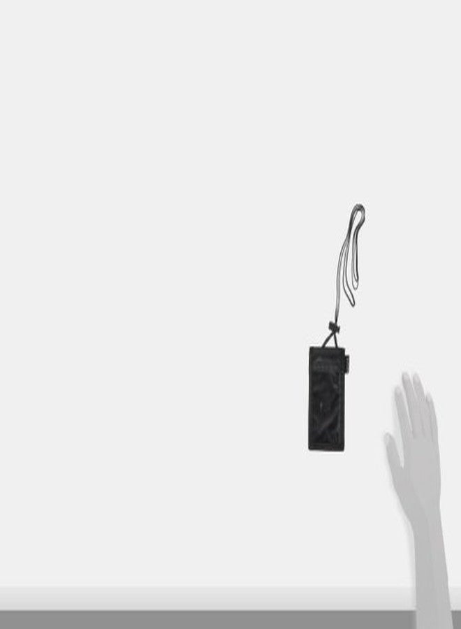 سيكوريكس جراب رأسي أسود اللون لبطاقة الهوية يُعلق حول الرقبة مع حبل قابل للتعديل - Image 2