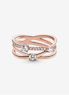 PANDORA Sparkling Triple Band Ring, Size 48  - Image 3