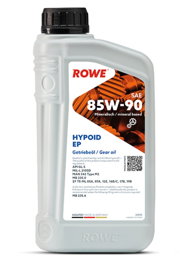 ROWE HIGHTEC HYPOID EP SAE 85W-90 -1 Ltr. High-performance gearbox oil- Germany 