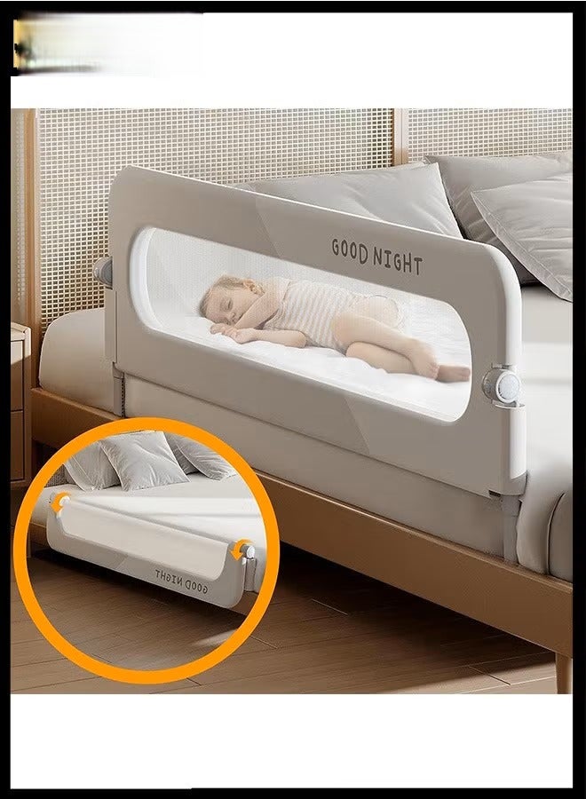 Y&D 1.2M Baby Crib Fence Guardrail Baby Anti Fall Bed Side Barrier Travel Folding Young Children Convenient Bed Fence One Side Toddler Bed Rails For Toddlers,Infant Bed Rail Guard,Portable Baby Toddler Bed Rails Guard Bumper, Toddler Travel Bed Guard,Safety Bed Rails For Toddlers Fence Protector Bed Rails For Queen Kin - Image 1