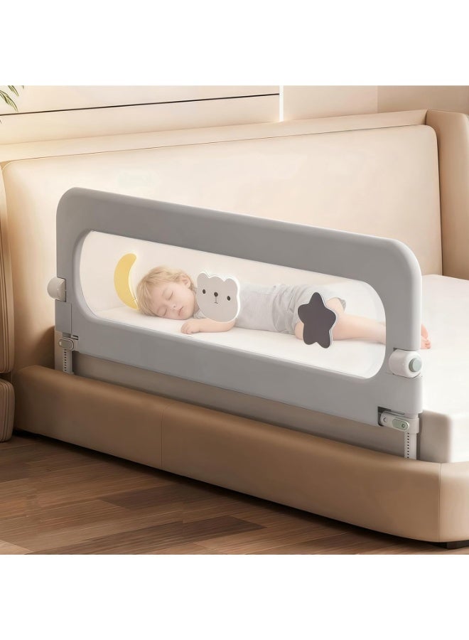 Y&D Baby Crib Fence Guardrail Baby Anti Fall Bed Side Barrier Travel Folding Young Children Convenient Bed Fence One Side Toddler Bed Rails For Toddlers,Infant Bed Rail Guard,Portable Baby Toddler Bed Rails Guard Bumper, Toddler Travel Bed Guard,Safety Bed Rails For Toddlers Fence Protector Bed Rails For Queen Kin - Image 1
