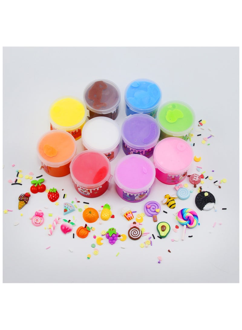 10-Pack Slime Kit, DIY Lollipop Slime for Girls and Boys, Super Soft, Non-Sticky Stress Relief Toy, Party Favors and Birthday Gift - Image 4