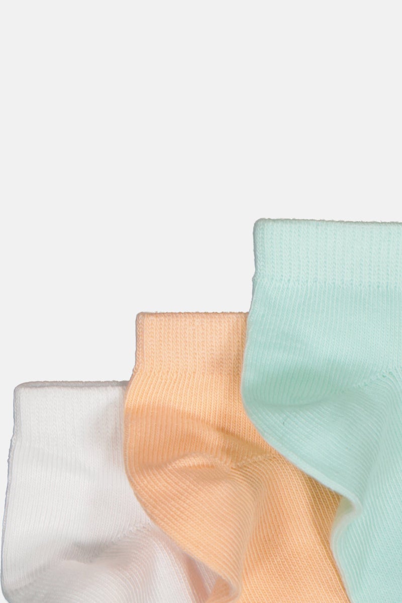 bebe Kids Girl 5 Pairs Graphic Print Ankle Sock, Multicolor - Image 3