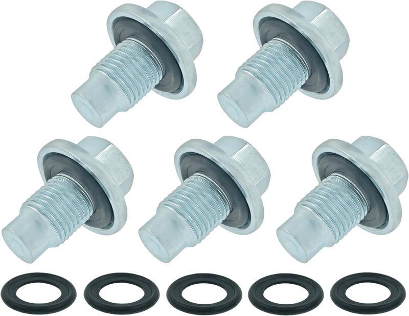Dsnaduo 5 PCS Oil Drain Plug M14-1.50 for Ford Diesel Models - Image 1