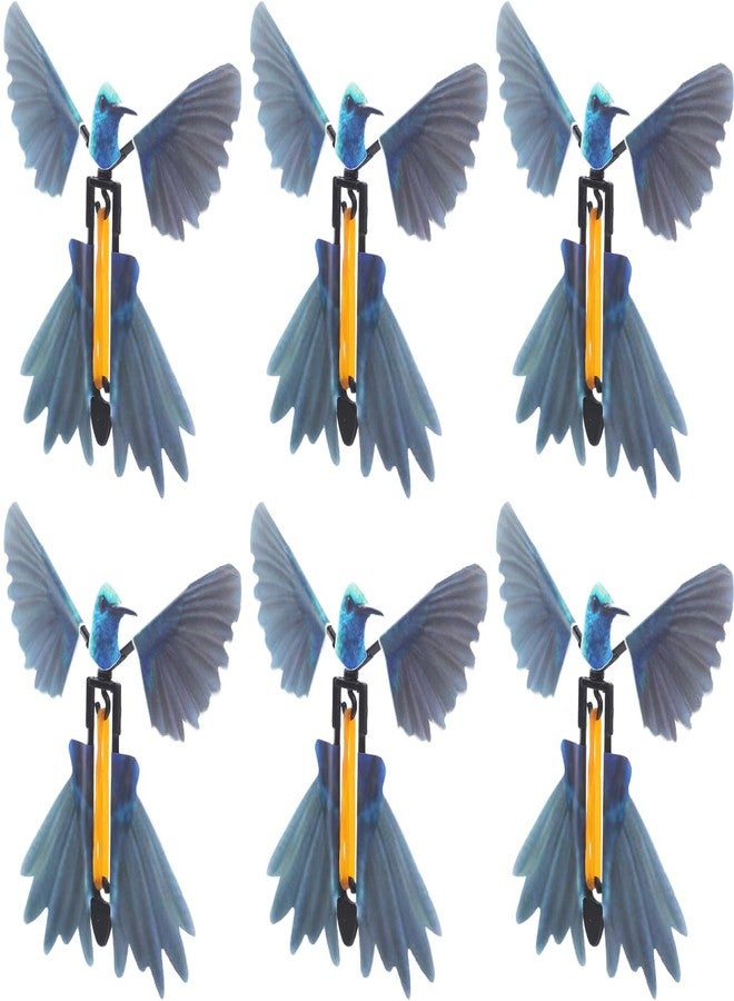 Toddmomy 6Pcs Wind Up Flying Bird Rubber Band Powered Hummingbird Playthings for Outdoor Indoor Fun Halloween Party Decorations - Image 1