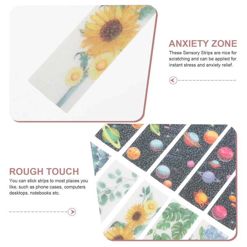20Pcs Sensory Strips for Desk Textured Sensory Stickers Stress Relaxing Stickers Anxiety Sensory Strips - Image 3