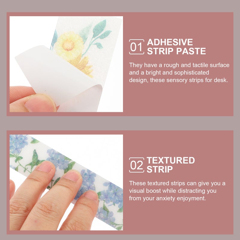 20Pcs Sensory Strips for Desk Textured Sensory Stickers Stress Relaxing Stickers Anxiety Sensory Strips - Image 2