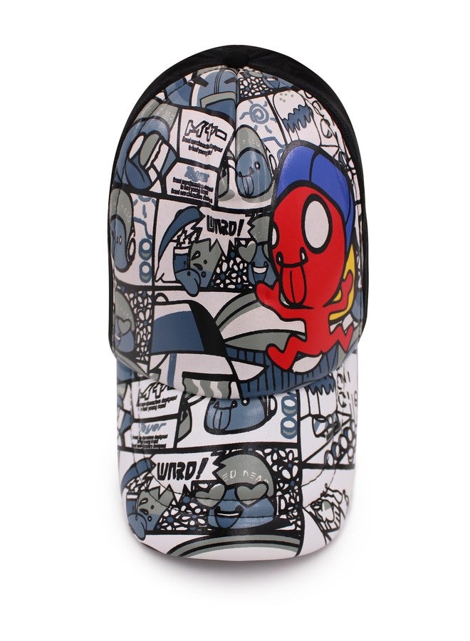 VRITRAZ Kids Cap with Funny Cartoon Comic Print | Stylish, Comfortable Summer Hat | for Lightweight, Adjustable, Stylish Hat for Boys & Girls - Image 4