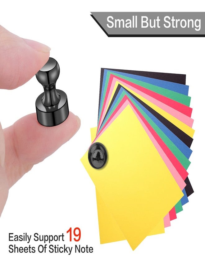 LOVIMAG Fridge Magnets 20Pcs Refrigerator Whiteboard Small Strong Magnet Classroom Kitchen Accessories Decorative Locker Set Decor Must Haves Office Calendar Refrigerador Magnetic Cute Crafts Black - Image 4