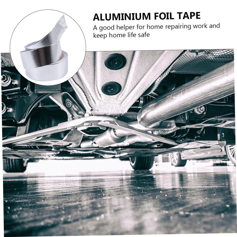 2 قطعة من شريط الألومنيوم الأسود العازل للحرارة للصق وتغليف مجاري الهواء - Image 5