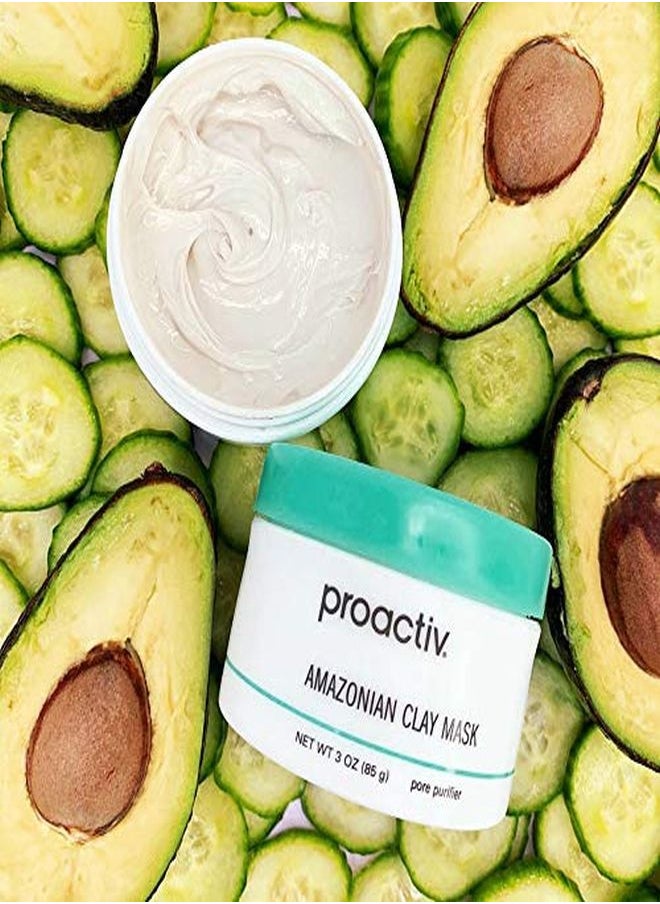 Proactiv - Amazonian Clay Mask, Creamy, Natural Cleansing Skin Care Face Mask With Minerals, Vitamins And Antioxidants, Moisturizing For Acne, Gray, Cucumber, 3 Fl Oz - Image 1