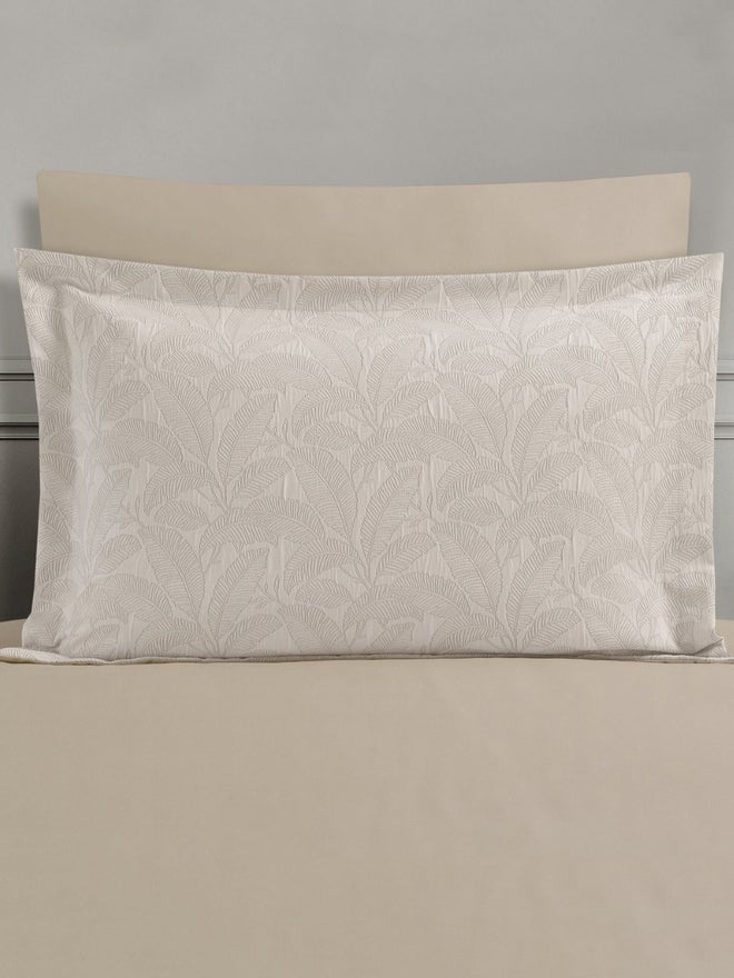 VALENTINI 4-Piece Jacquard Comforter Twin 5 Pcs Set Beige - Image 4