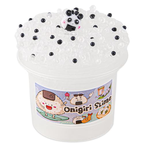Okaybee Onigiri Rice Bead Slime Stretchy NonSticky Crunchy Slime Party Favors for Kids - Image 1