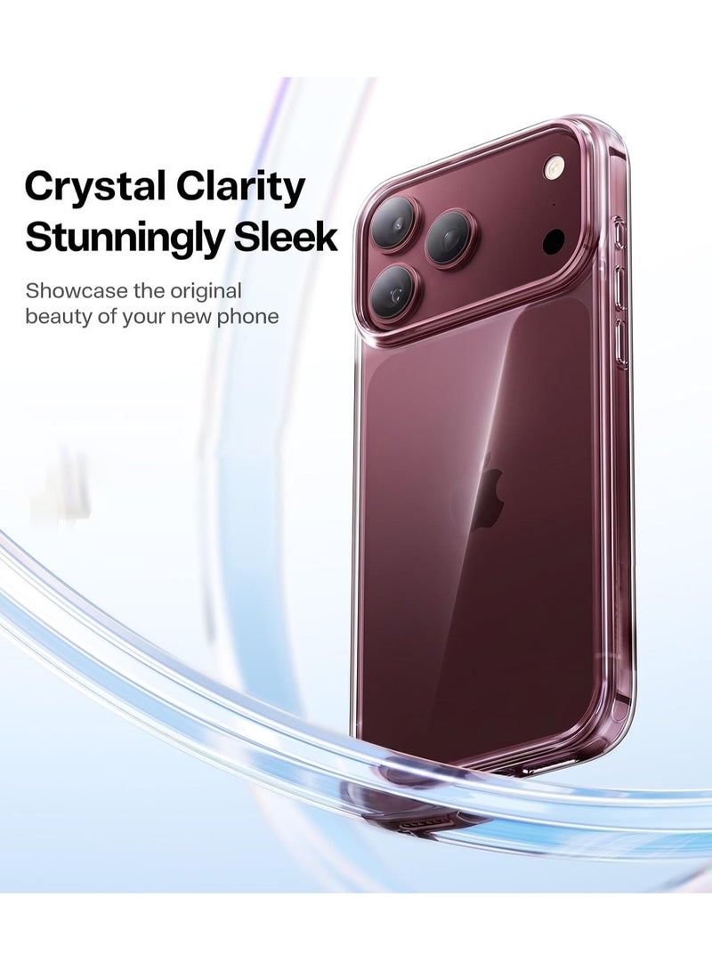 بورتوني جراب شفاف لهاتف iPhone 18 Pro Max - غطاء نحيف ومقاوم للخدش والصدمات والسقوط، يوفر حماية فائقة للهاتف (مقاس 6.9 بوصة). - Image 3