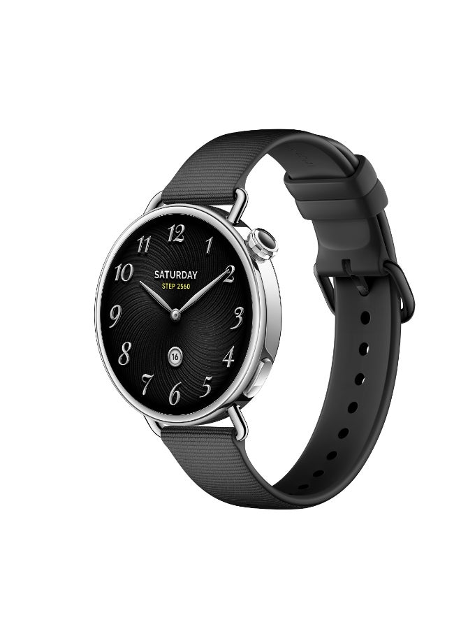 Xiaomi Watch S4 Smartwatch 1.32-Inch Amoled Display, Ultra-Light And Slim, Water Resistant, Bluetooth Calling, Advanced Health Monitoring, 8 Days Battery Life, Remote Control- Fluororubber Black Strap - Image 2