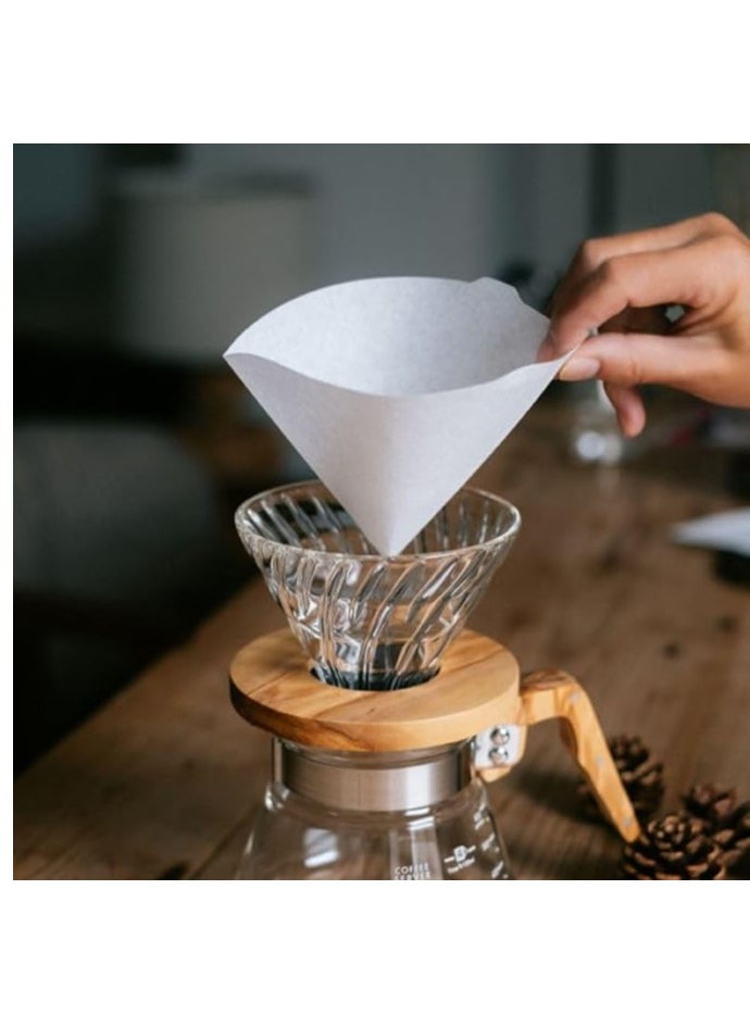 PACK OF 2 - V60 Paper Coffee Filters Size 01 100 Count White