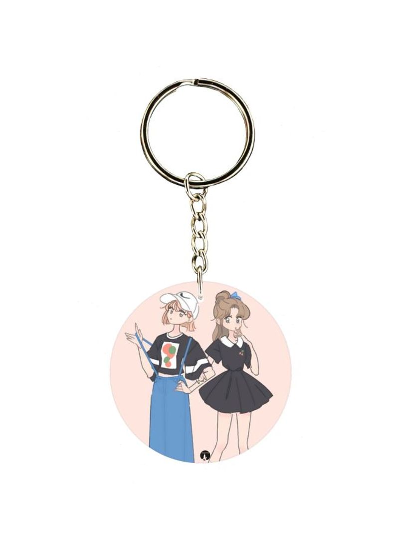 RKN Couple Printed Keychain