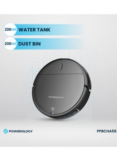 Smart Robovac Vacuum & Mop / 230ml Water Tank /200ml Dust Bin / Ultra-Slim/  Precise Navigation / Smart Edge Cleaning / HEPA Filter / Multiple Cleaning Modes - Black - pzsku/ZC4D2053AF1628833D346Z/45/_/1729865375/8fb075f0-bbca-4e76-ac7e-836b83470db0