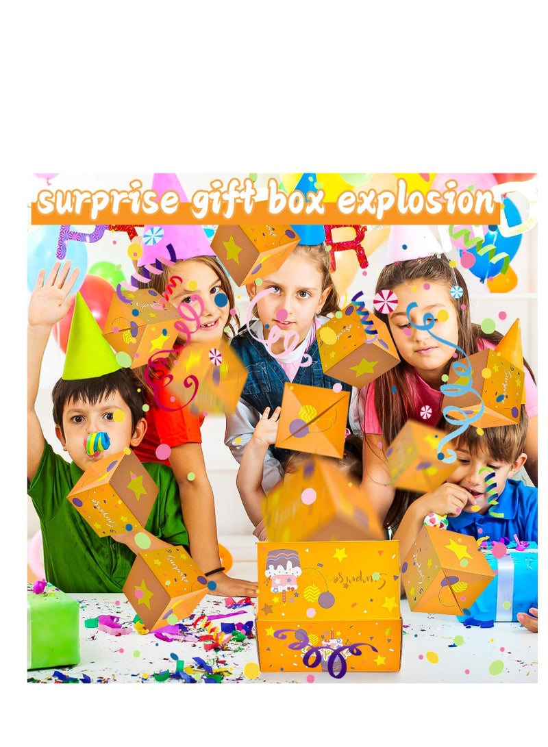 Zikra صندوق هدايا مفاجأة متفجر للمال، صندوق انفجار منبثق مع قصاصات ورقية، صندوق هدايا ظرف أحمر قابل للطي، صندوق مال لعيد الميلاد السعيد، للنساء والرجال والأطفال لعيد الميلاد والذكرى السنوية وعرض الزواج - Image 2