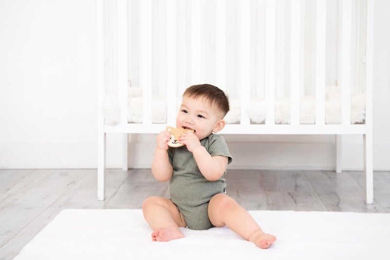 Pearhead Fox Silicone Baby Teether, Teething Toy for Babies 0+ Months, BPA Free Teether, Safe and Gentle Teething Relief - Image 4