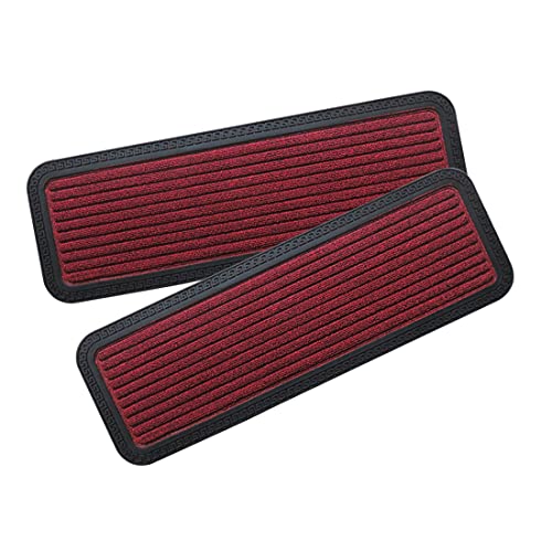 ATMAH Polypropylene Step Mat 25x75 cm | Anti Slip Floor Mat for Stairs, Entryway & Covered Outdoor Use | Durable & Easy to Clean | Red - Image 4