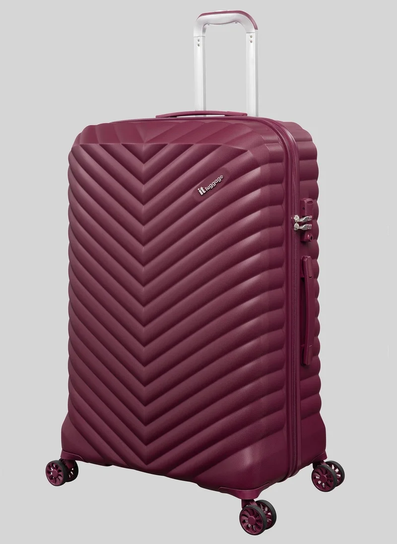 Matalan IT Luggage Red Hardshell Suitcase