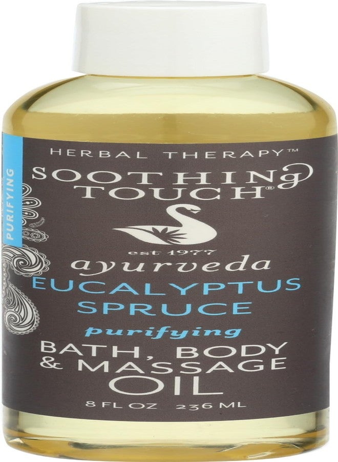 Soothing Touch Eucalyptus Bath & Body Massage Oil, 8 oz - Image 1