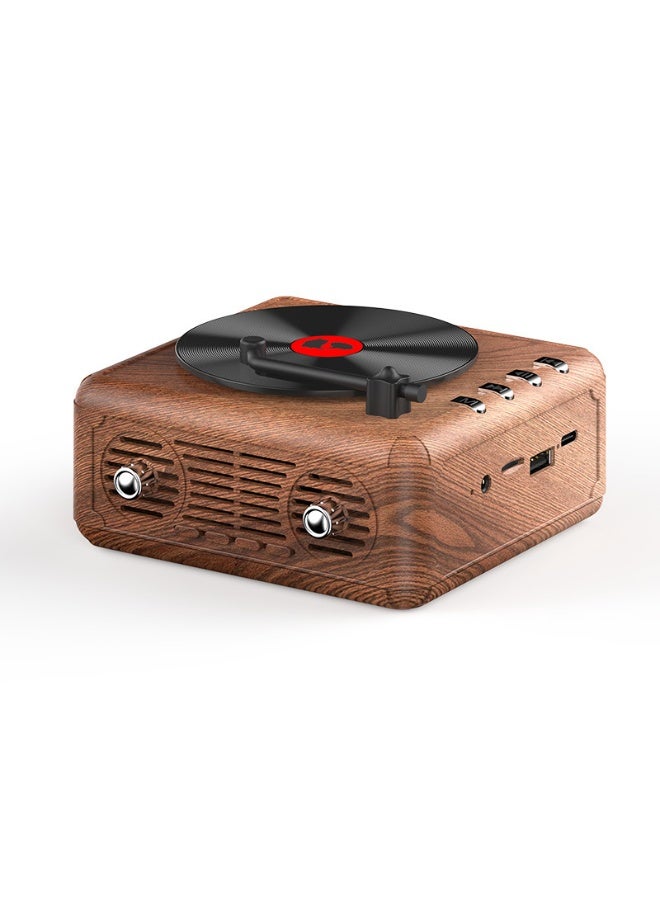 NIBEMINENT Retro Bluetooth Speaker Wireless Subwoofer Portable Sound Radio Creative Bluetooth Speaker With Plug-in Card  - Image 1