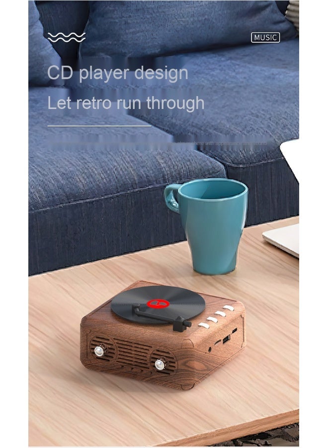 NIBEMINENT Retro Bluetooth Speaker Wireless Subwoofer Portable Sound Radio Creative Bluetooth Speaker With Plug-in Card  - Image 2