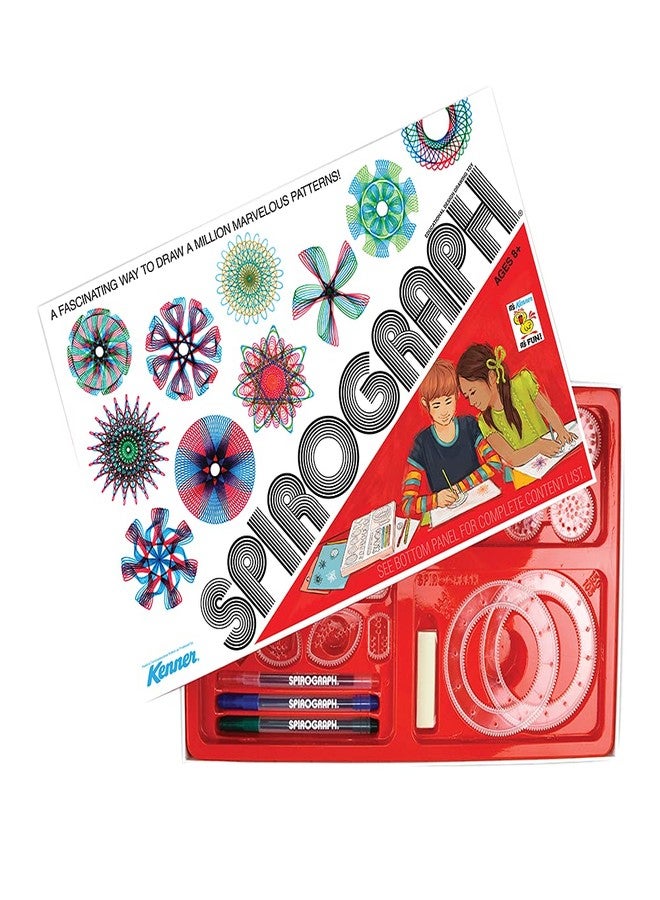 Spirograph Retro Deluxe Set - Arts and Crafts, Kids Toys, Art Supplies, Craft Supplies, Drawing Kit, Spiral Art, Reproduction of Classic Gear Design Kit, Pens, Design Sheet Included, Ages 8+ - Image 3