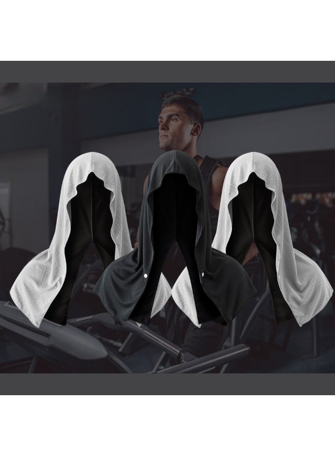 ماكدو عبوة من 3 مناشف تبريد بغطاء للرأس، منشفة تبريد للرقبة والوجه، مزودة بإبزيم ثابت - حماية من الشمس وتبريد وتجفيف سريع - للرياضات الخارجية وركوب الدراجات وصيد الأسماك - Image 1