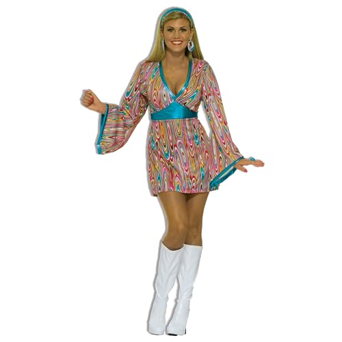 Rubies 60s Generation Mod Wild Swirl Costume Dress for Adults, Women's Small/X-Small - Image 1