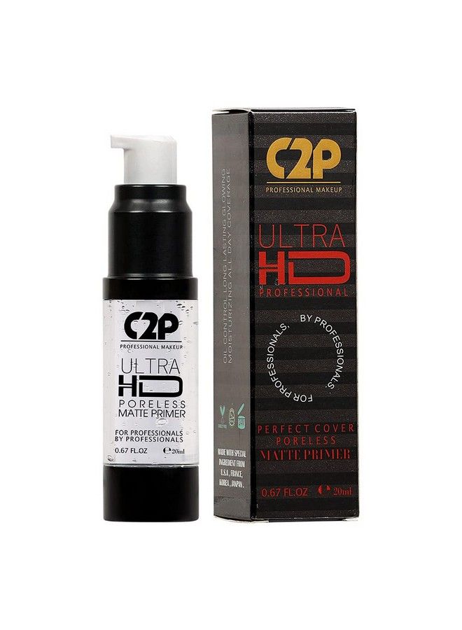 C2P PROFESSIONAL MAKEUP C2P Pro Ultra Hd Matte Primer Long Lasting Poreless Oilabsorbing Makeup For Flawless & Smooth Skin 20 Ml - Image 2