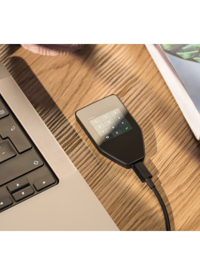 TREZOR Trezor Safe 5 - Crypto Hardware Wallet with Secure Element & Passphrase, Color Touchscreen and Haptic Feedback, Protect your Bitcoin and Digital Assets (Green Beryl)  - Image 3