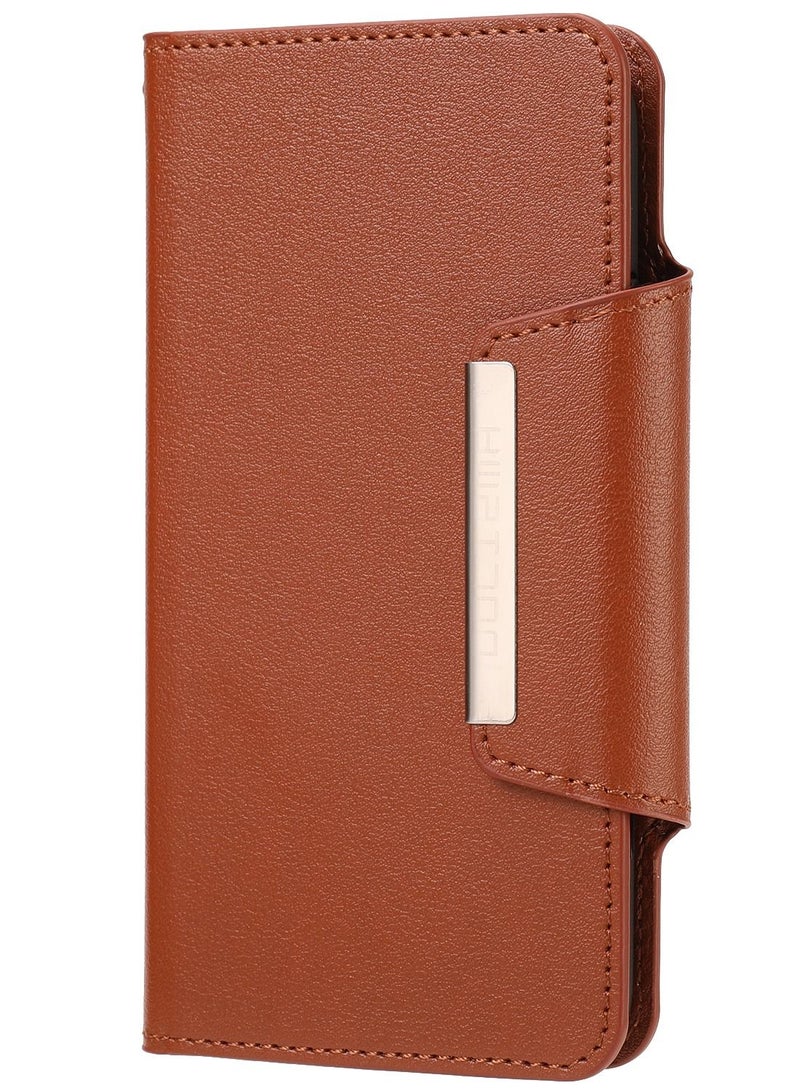 Suteni Flip Cover Card Slots Leather Phone Case for Vivo - Image 1